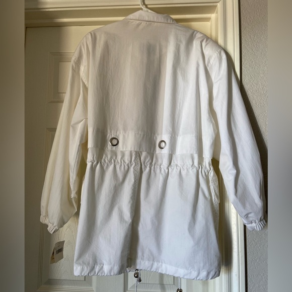 NWT Rare Vintage Boundary Waters Woman’s White 90’s style drawstring Jacket Lrg - Picture 2 of 13